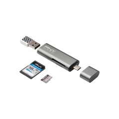 "PNY USB-C Card Reader - High-Speed Data Transfer & Versatile Compatibility | Product No. 3536403358273"